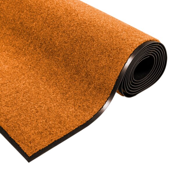 vidaXL Rohož Iný Oranžová a Čierna 120 x 250 cm Polyamid a PVC – Obrázok 4