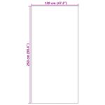 vidaXL Rohož Iný Oranžová a Čierna 120 x 250 cm Polyamid a PVC – Obrázok 5