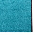 vidaXL Rohož Iný Cyan a Čierna 120 x 400 cm Polyamid a PVC – Obrázok 3
