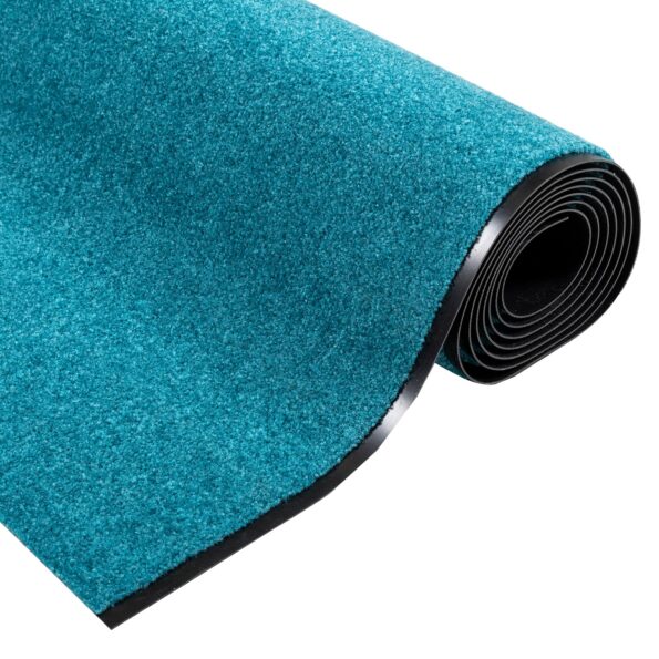 vidaXL Rohož Iný Cyan a Čierna 120 x 400 cm Polyamid a PVC – Obrázok 4