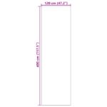vidaXL Rohož Iný Cyan a Čierna 120 x 400 cm Polyamid a PVC – Obrázok 5