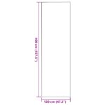 vidaXL Šedá Obdĺžniková Rohožka 120x400 cm – Obrázok 5