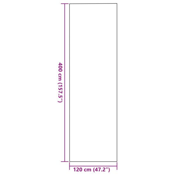 vidaXL Šedá Obdĺžniková Rohožka 120x400 cm – Obrázok 5