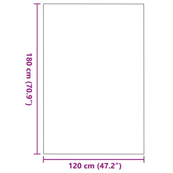 vidaXL Hnedá obdĺžniková rohožka 120x180 cm – Obrázok 5