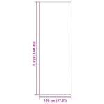 vidaXL Hnedá obdĺžniková rohožka 120x350 cm – Obrázok 5