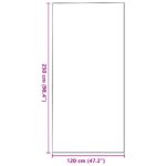 vidaXL Béžová Rohožka Obdĺžniková 120x250 cm – Obrázok 5