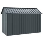 vidaXL Klietka pre vtáky antracitová 112x215x141 cm z ocele – Obrázok 5