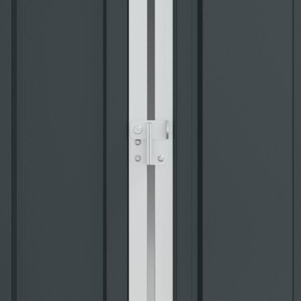 vidaXL Klietka pre vtáky antracitová 112x215x141 cm z ocele – Obrázok 8