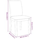 vidaXL jedálenské stoličky s vankúšmi 2 ks Biela guma masívneho dreva – Obrázok 11