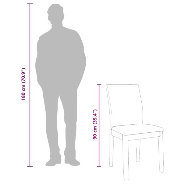 vidaXL jedálenské stoličky s vankúšmi 2 ks Biela guma masívneho dreva – Obrázok 12