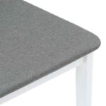 vidaXL jedálenské stoličky s vankúšmi 2 ks Biela guma masívneho dreva – Obrázok 8