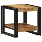 vidaXL Konferenčný stolík Hnedá 40 x 40 x 38 cm Masívne mango drevo – Obrázok 2