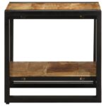 vidaXL Konferenčný stolík Hnedá 40 x 40 x 38 cm Masívne mango drevo – Obrázok 5