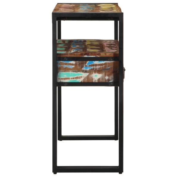 vidaXL Koncové stolíky Viac farieb 90x33x75 cm Masívne obnovené drevo a kov – Obrázok 6