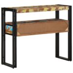 vidaXL Koncové stolíky Viac farieb 90x33x75 cm Masívne obnovené drevo a kov – Obrázok 7