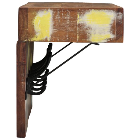 4102747_5.jpg vidaXL Vešiak na kabáty so policou, nástenný, z masívneho recyklovaného dreva a kovu – Obrázok 5