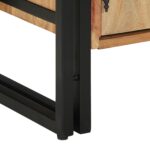 vidaXL Skrinka na topánky Čierna 30x30x40 cm z masívneho akáciového dreva a ocele – Obrázok 10