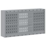 vidaXL Nástrojový kabinet na stenu s pegboardom Čierna 100x20x55 cm Oceľ – Obrázok 6