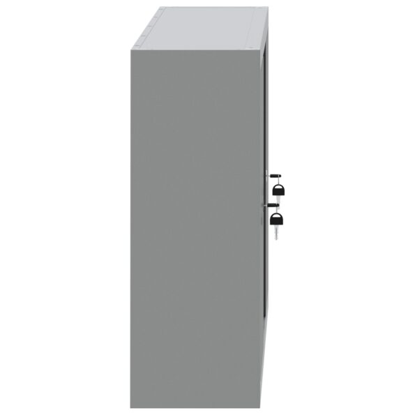 4103473_8.jpg vidaXL Nástrojový kabinet na stenu s pegboardom Čierna 100x20x55 cm Oceľ – Obrázok 8