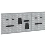vidaXL Panel na nástroje 3 pcs Sivá 150 x 1 x 60 cm – Obrázok 2