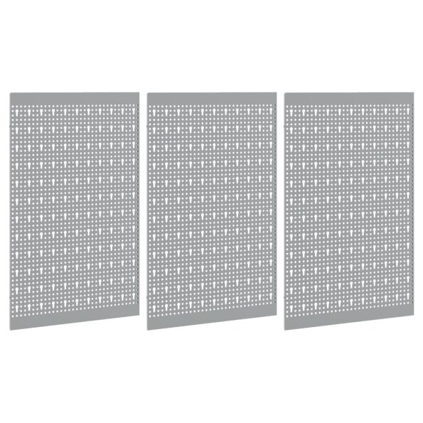 vidaXL Panel na nástroje 3 pcs Sivá 150 x 1 x 60 cm – Obrázok 4