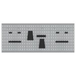 vidaXL Panel na nástroje 3 pcs Sivá 150 x 1 x 60 cm – Obrázok 6