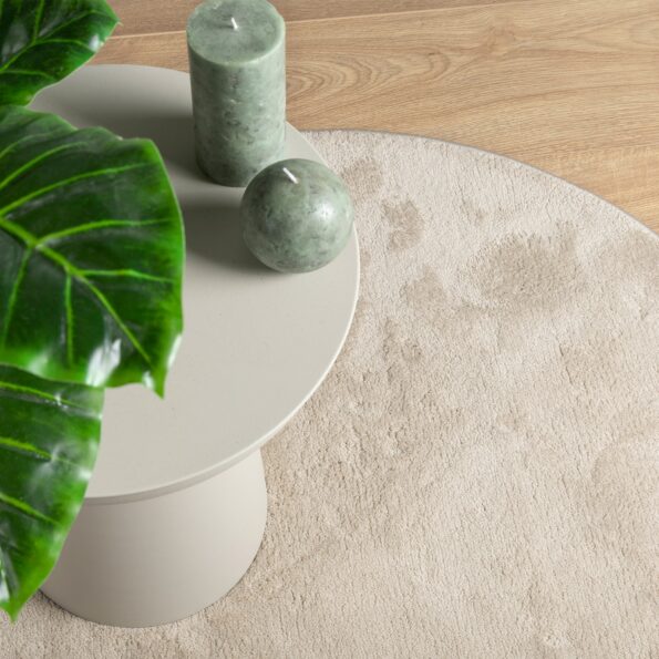 vidaXL Koberec ""HUARTE"" Béžový 100x200 cm Oválny – Obrázok 5