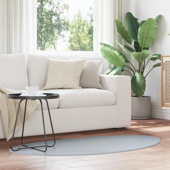 4103684_1.jpg vidaXL Koberce Sivá Polyester 80 x 150 cm Protišmykový Kusový koberec – Obrázok 1