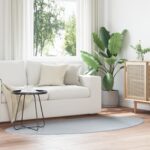 vidaXL Koberce Sivý Polyester 100 x 200 cm Protišmykové