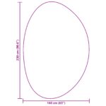 vidaXL Koberce Sivý Polyester 160 x 230 cm Kusový koberec Oválny – Obrázok 9