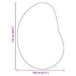 vidaXL Koberec čierny 120x170 cm polyester protišmykový – Obrázok 9