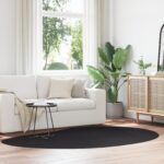 vidaXL Koberce Čierny Vlna 160 x 230 cm Dekoratívne vložky Koberec