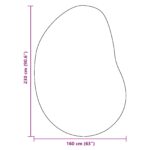 vidaXL Koberce Čierny Vlna 160 x 230 cm Dekoratívne vložky Koberec – Obrázok 9