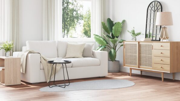 4103783_4.jpg vidaXL Koberce Sivý Polyester 100 x 200 cm Protišmykový Kusový koberec – Obrázok 4