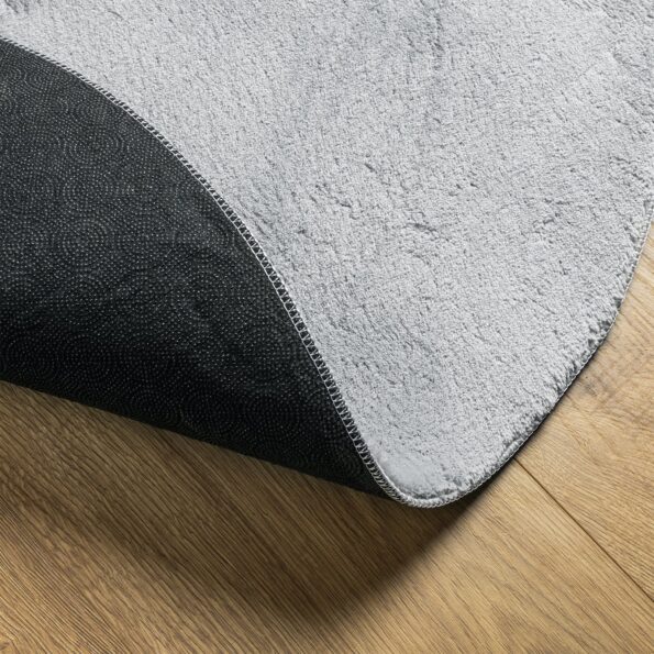 4103783_6.jpg vidaXL Koberce Sivý Polyester 100 x 200 cm Protišmykový Kusový koberec – Obrázok 6