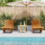 vidaXL Hojdacie slnečné ležadlá 2 ks z masívneho akáciového dreva – Obrázok 3