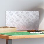 vidaXL hliníkové mriežky 2 ks protišmykových 20x20 cm