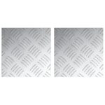 vidaXL hliníkové mriežky 2 ks protišmykových 20x20 cm – Obrázok 2