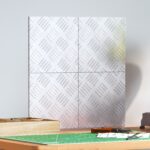 vidaXL Hliníkové šachovnicové dosky 4 ks Protišmykové 20x20 cm