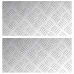vidaXL Hliníkové kontrolné dosky - 2 balenie, Protišmykové, 40x20 cm – Obrázok 2