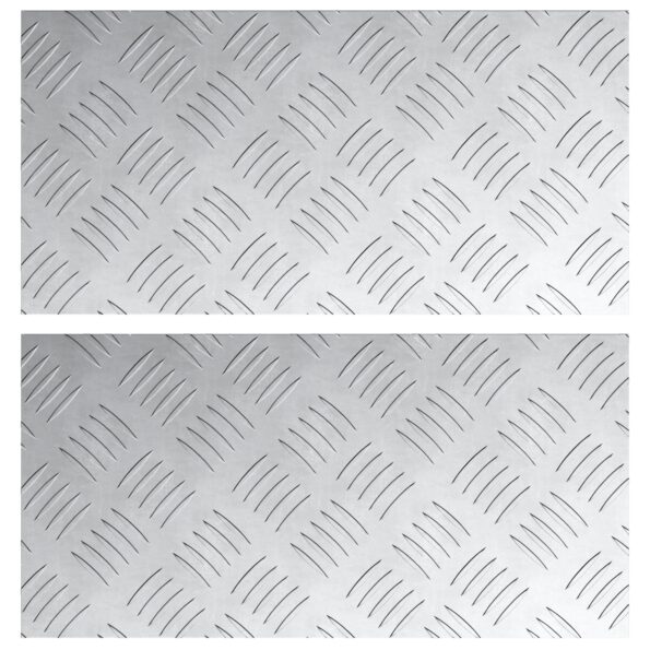 vidaXL Hliníkové kontrolné dosky - 2 balenie, Protišmykové, 40x20 cm – Obrázok 2