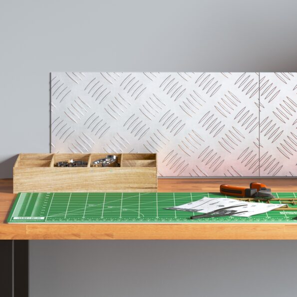 vidaXL Hliníkové kontrolné dosky - 2 balenie, Protišmykové, 40x20 cm – Obrázok 3