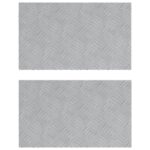 vidaXL Schodový rošt Obdĺžnikový 2 pcs Strieborná 50 x 30 cm Hliník – Obrázok 2