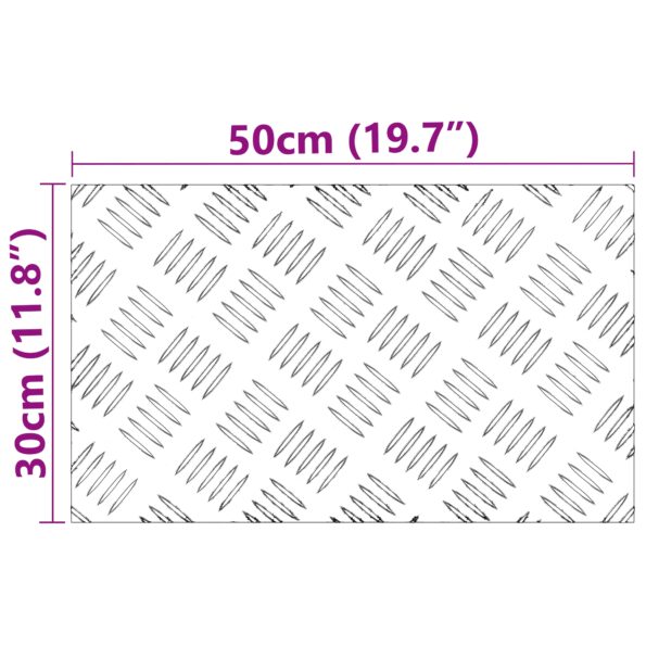 vidaXL Hliníkové protišmykové dosky 4 ks 50x30 cm – Obrázok 9