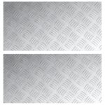vidaXL Hliníkové mriežkové dosky 2 ks Protišmykové 60x30 cm – Obrázok 2