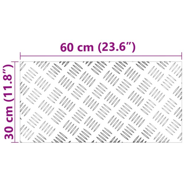 vidaXL Hliníkové mriežkové dosky 2 ks Protišmykové 60x30 cm – Obrázok 8
