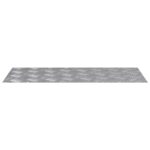 vidaXL Schodový rošt Obdĺžnikový 4 pcs Strieborná 70 x 30 cm Hliník – Obrázok 4