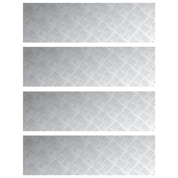 vidaXL Hliníkové podlahové dosky 4 ks Protišmykové 100x30 cm – Obrázok 2