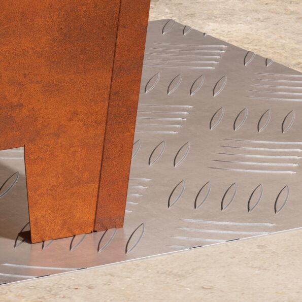 vidaXL Hliníkové protišmykové dosky 2 ks 40x40 cm – Obrázok 3