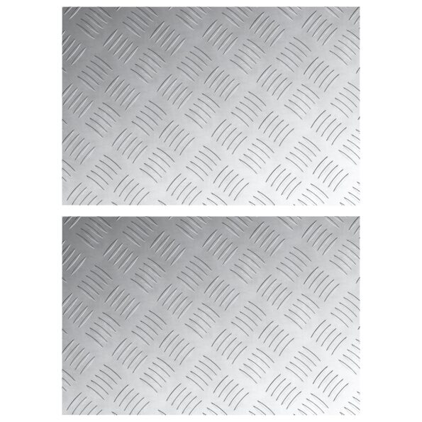 4104323_2.jpg vidaXL Hliníkové protišmykové platne 2 ks 60x40 cm – Obrázok 2